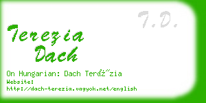 terezia dach business card